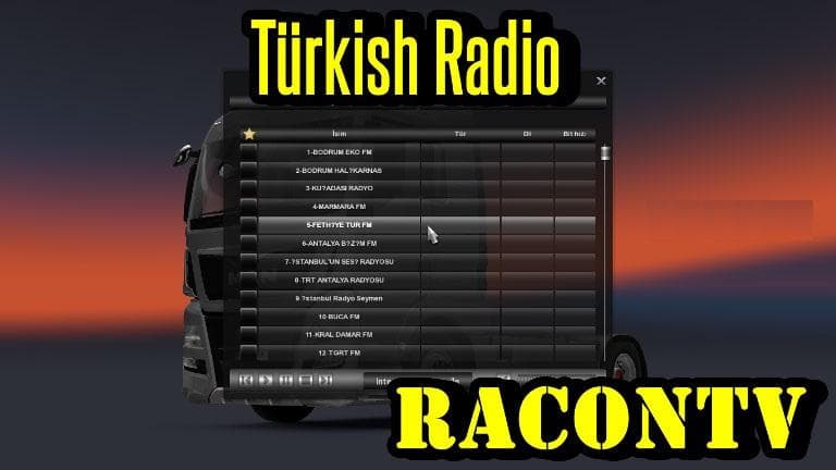 TURKISH RADIO – Sounds mod for Euro Truck Simulator 2