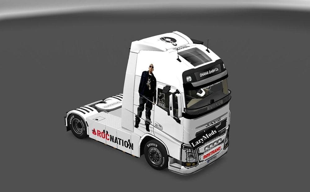 VOLVO FH 2013 BEYONCE AND JAY Z SKIN screenshot 2