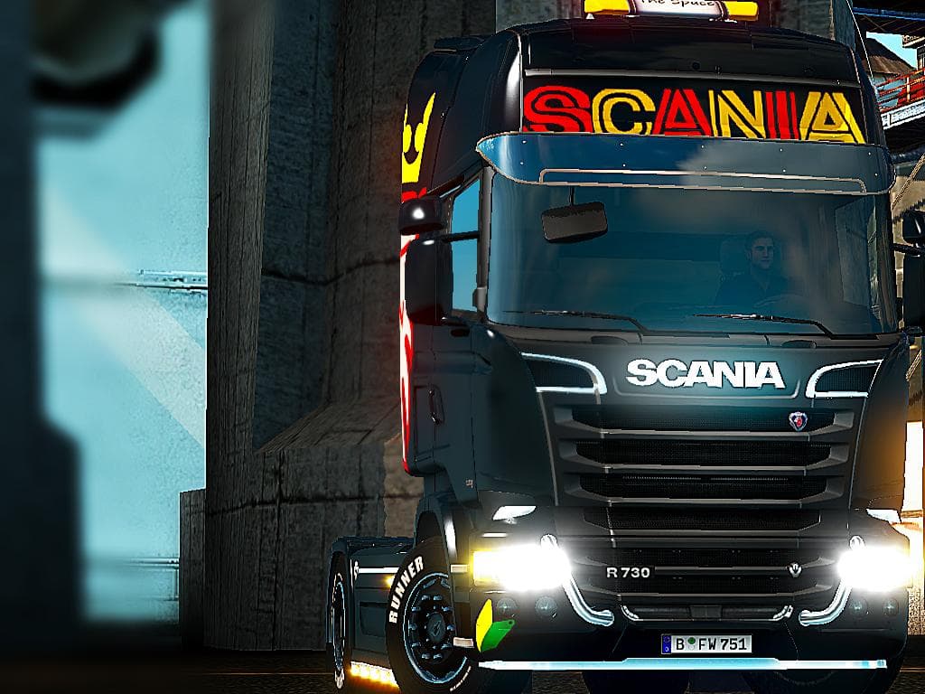 SCANIA V8 SKIN 1.19X – Skins mod for Euro Truck Simulator 2