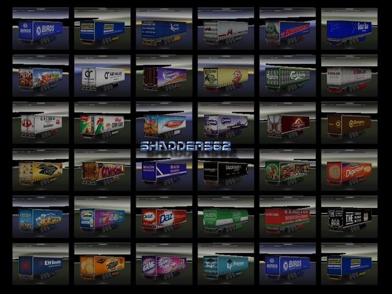 TRAILER PACK BY SHADDERS62 – Trailers mod for Euro Truck Simulator 2