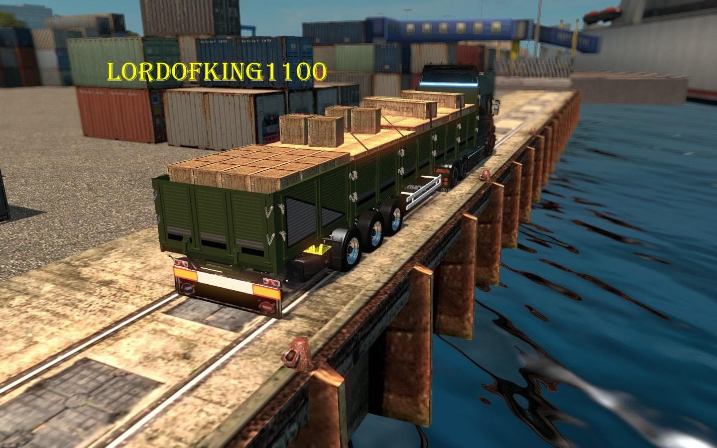 AMMUNITION TRAILER (GREEN) 1.17-1.20 – Trailers mod for Euro Truck Simulator 2