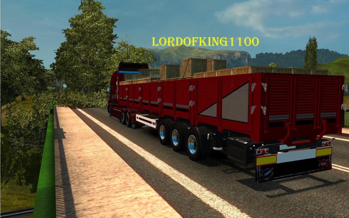 AMMUNITION TRAILER (RED) 1.17-1.20 – Trailers mod for Euro Truck Simulator 2