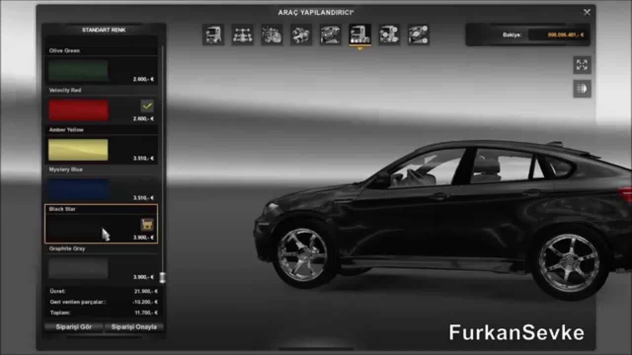 BMW X6 WHEEL PACK – Parts mod for Euro Truck Simulator 2