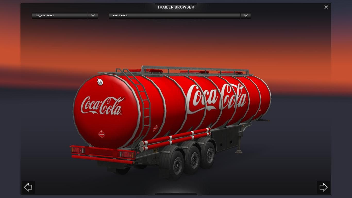 COCA COLA TRAILER 1.19.XX – Trailers mod for Euro Truck Simulator 2