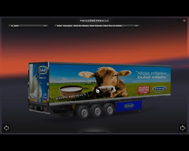 DUKAT TRAILER REFRIGERATED TRAILER – Skins mod for Euro Truck Simulator 2