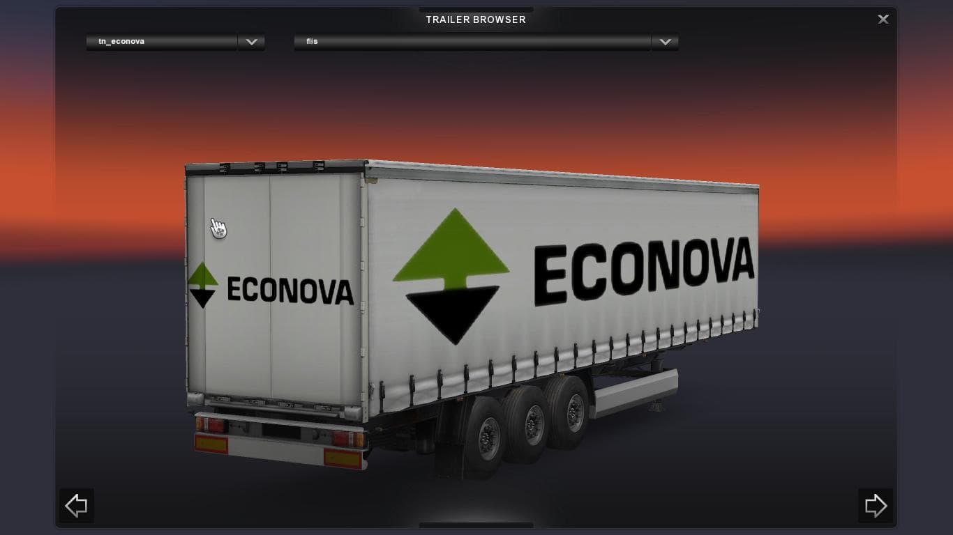 ECONOVA TRAILER 1.19.XX – Trailers mod for Euro Truck Simulator 2