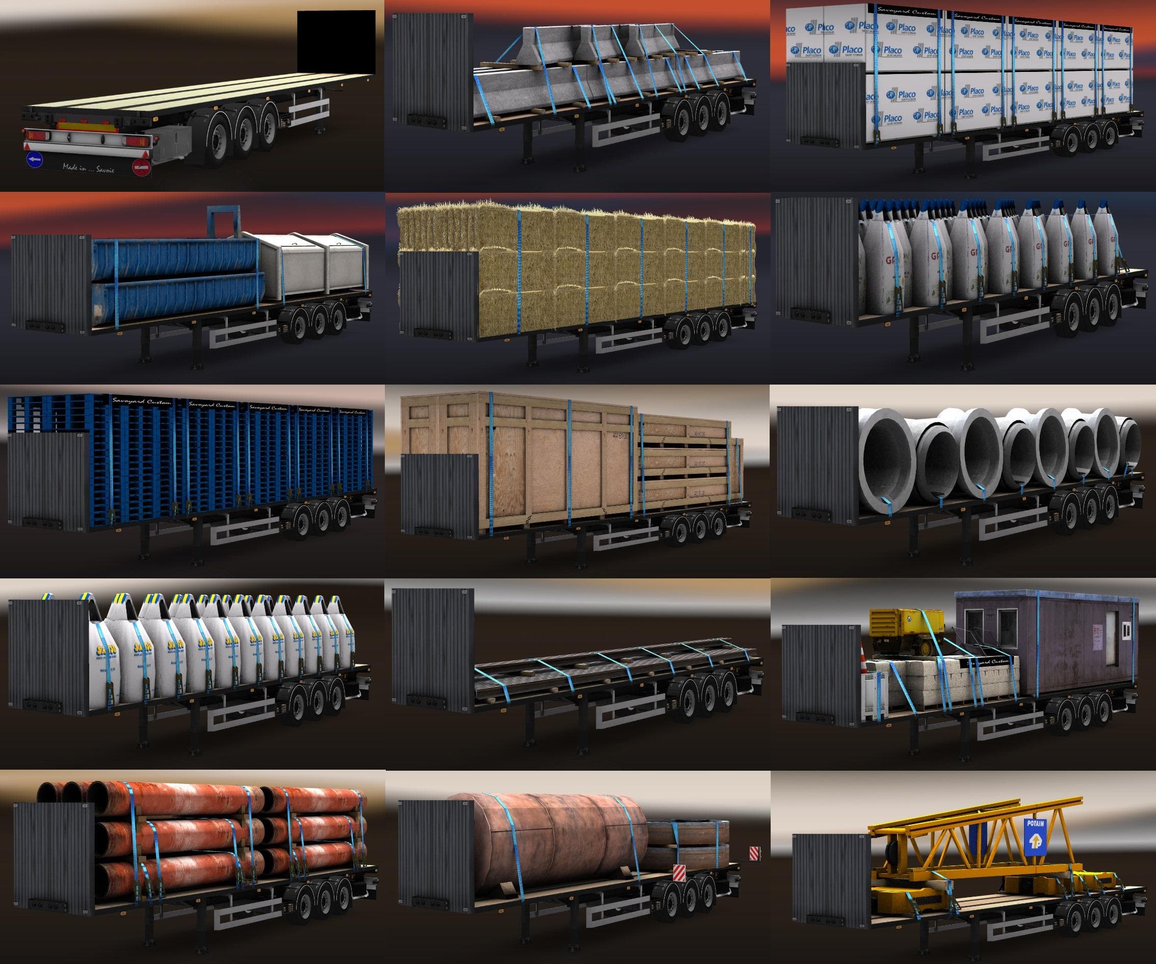 FLATBED SAVC V2 1.19 – Trailers mod for Euro Truck Simulator 2