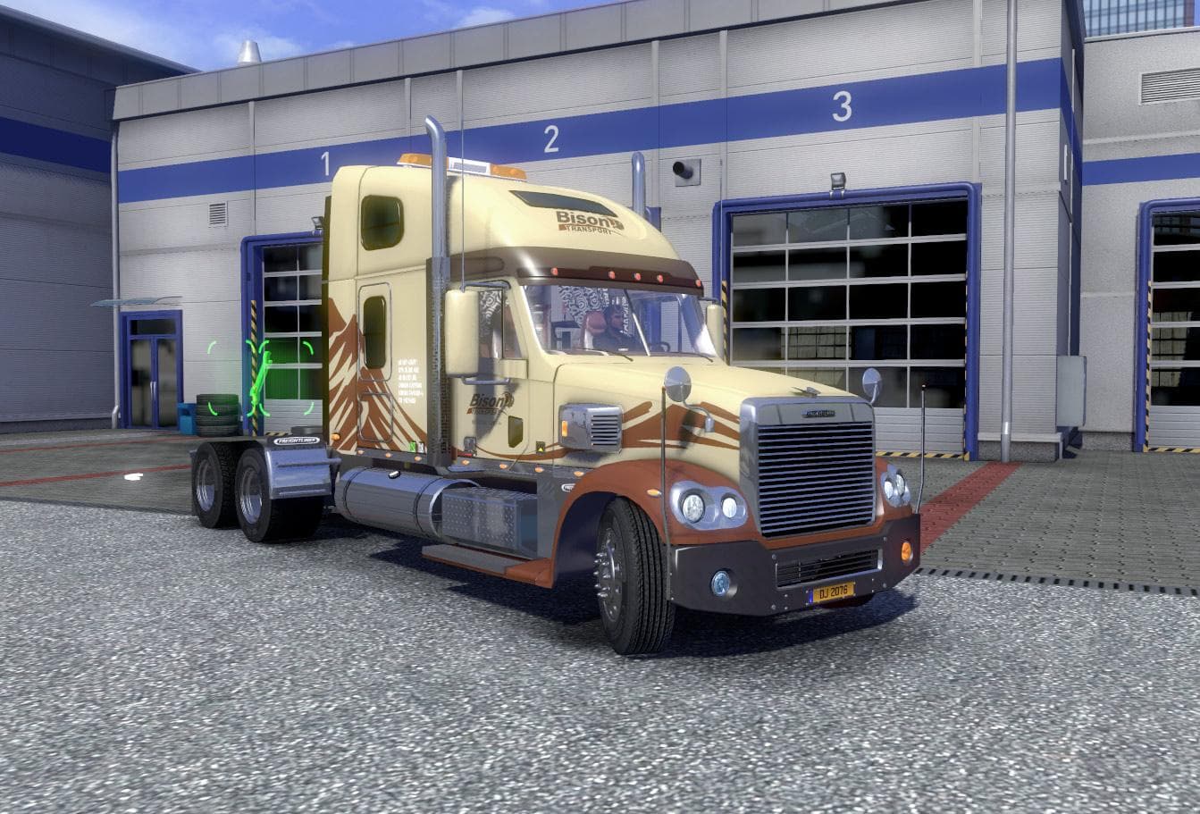 FREIGHTLINER CORONADO EDIT – Parts mod for Euro Truck Simulator 2