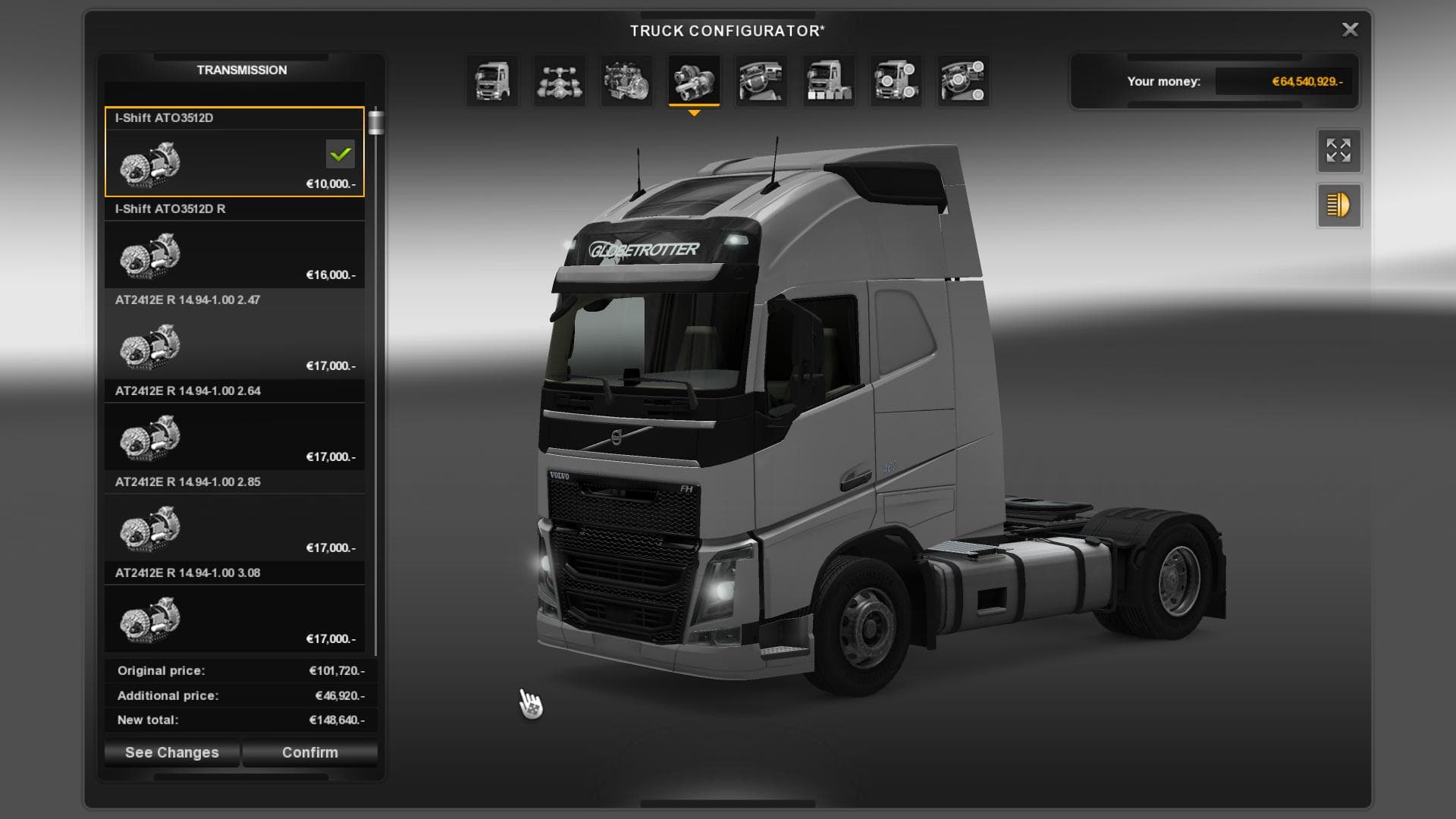 GEARBOX FOR ALL TRUCKS 1.3 – Parts mod for Euro Truck Simulator 2