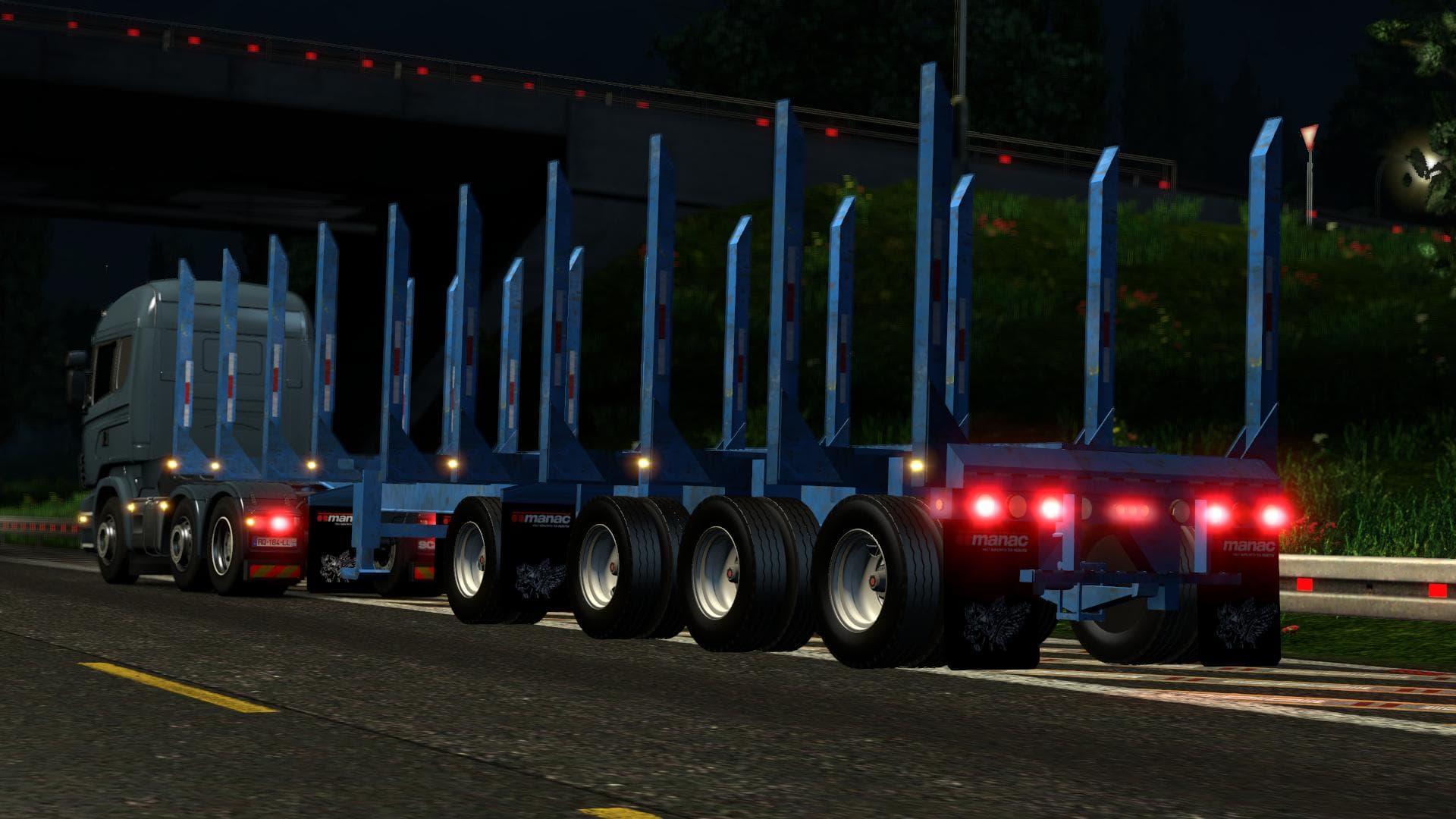 MANAC LOGGER 4 AXLES TRAILER screenshot 3