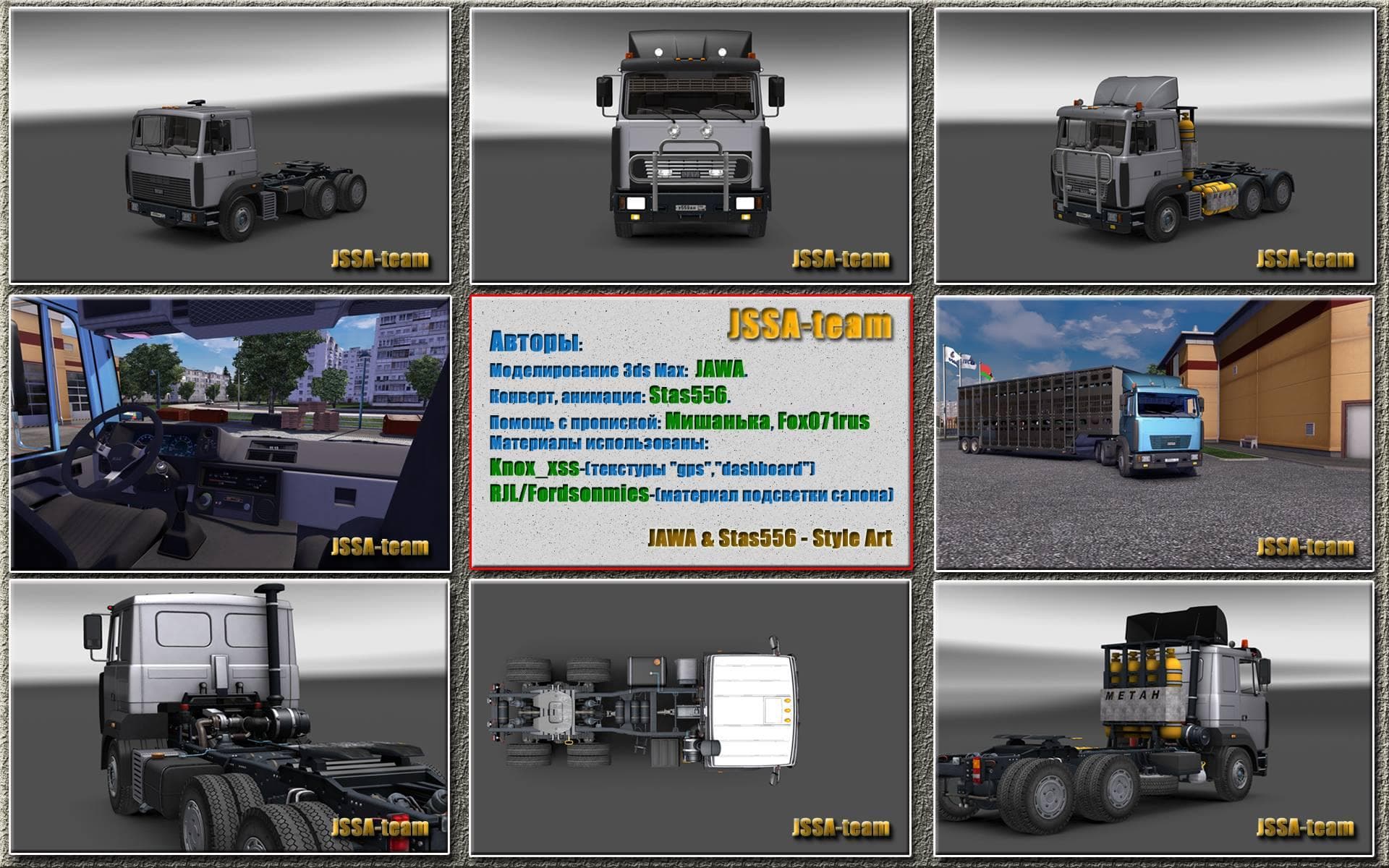 MAZ 6422M – Trucks mod for Euro Truck Simulator 2