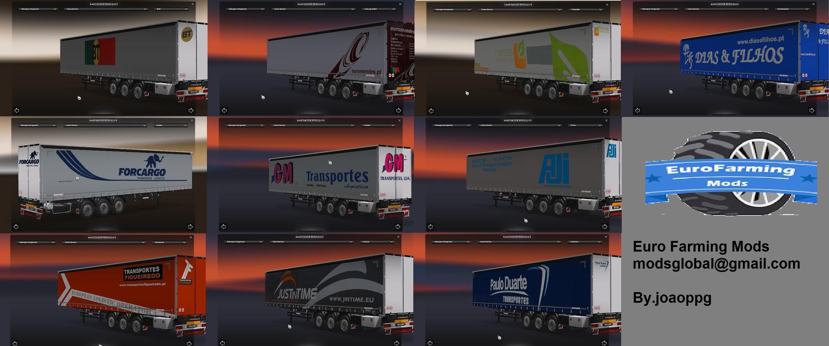 PORTUGUESE TRAILERS – Trailers mod for Euro Truck Simulator 2