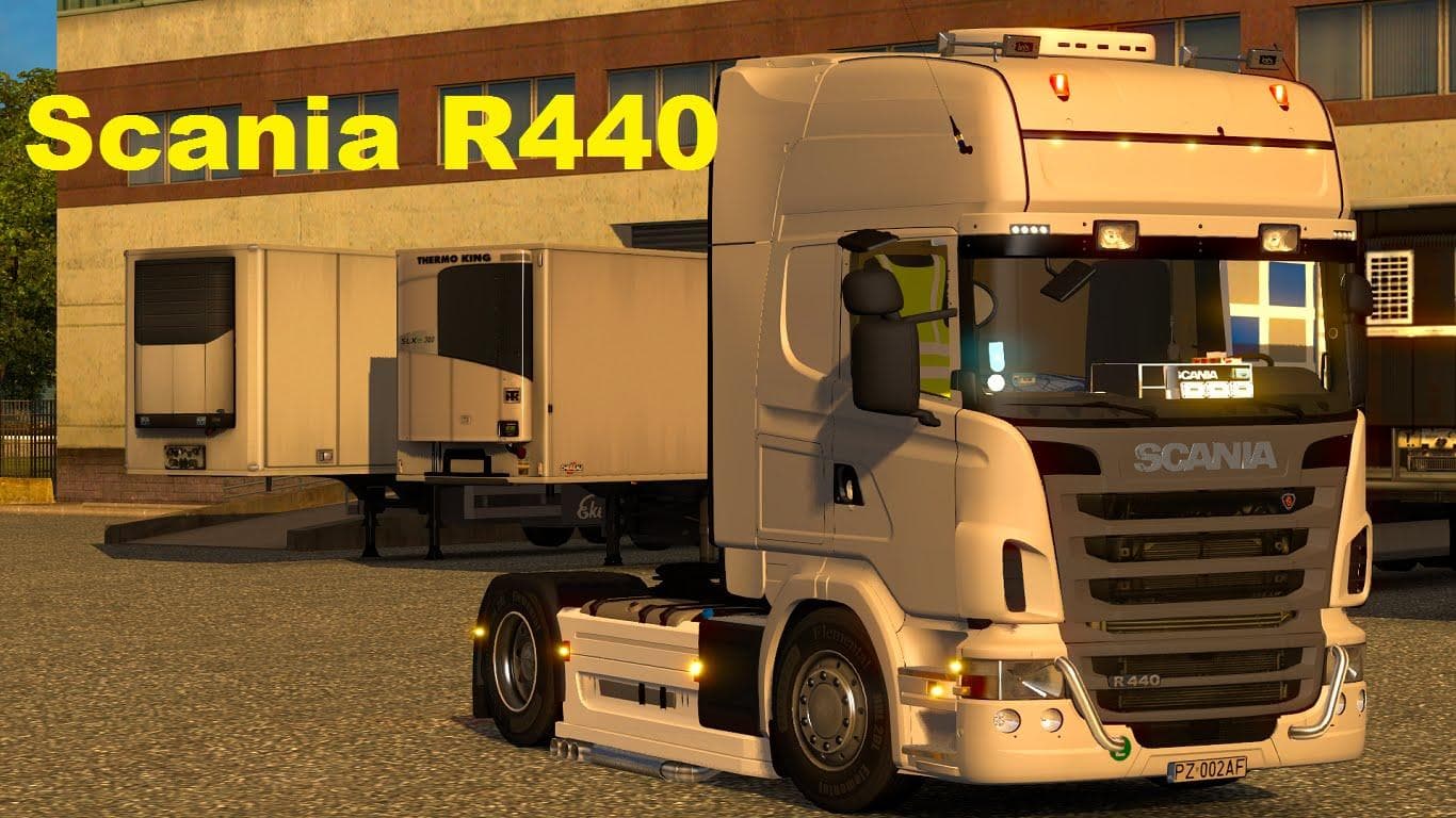 SCANIA R440 WHITE 1.19 – Trucks mod for Euro Truck Simulator 2