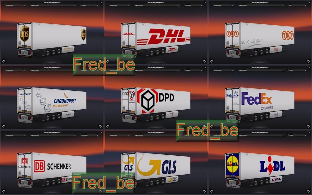 TRAILER PACK EXPRESS DELIVERY – Trailers mod for Euro Truck Simulator 2
