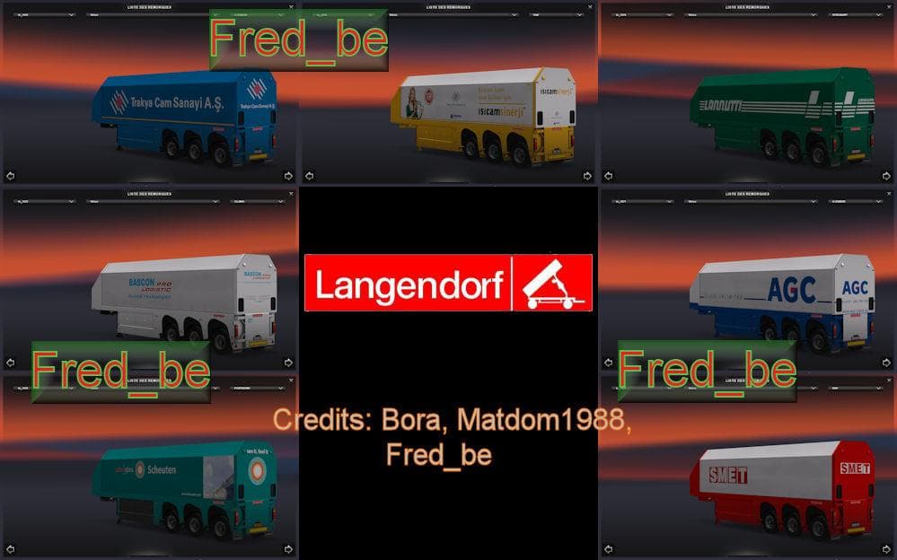 TRAILER PACK GLASS #1 – Trailers mod for Euro Truck Simulator 2