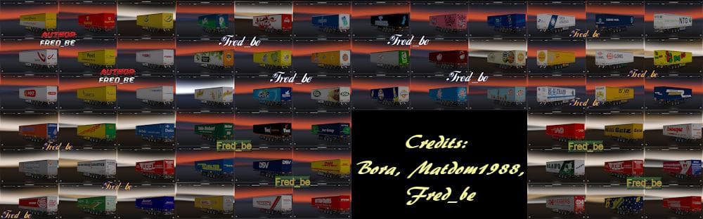 Trailer pack Profiliner #7 1.19.x – Trailers mod for Euro Truck Simulator 2