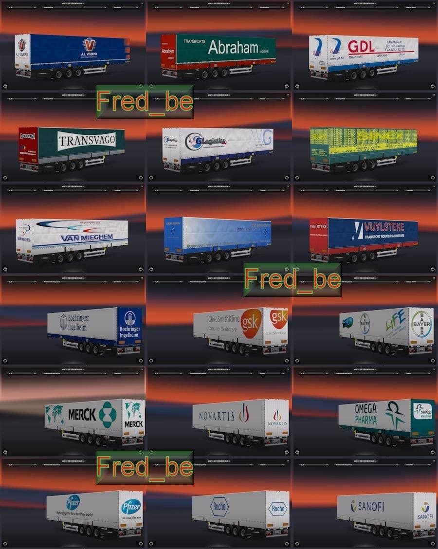 TRAILER PACK UNIVERSAL#1 1.19.X – Trailers mod for Euro Truck Simulator 2