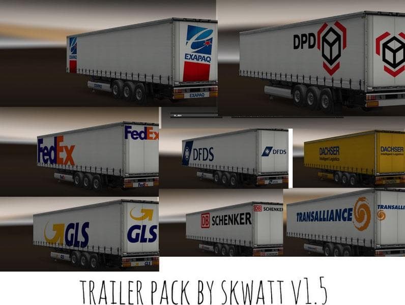 TRAILER PACK [BY SKWATT] – Trailers mod for Euro Truck Simulator 2