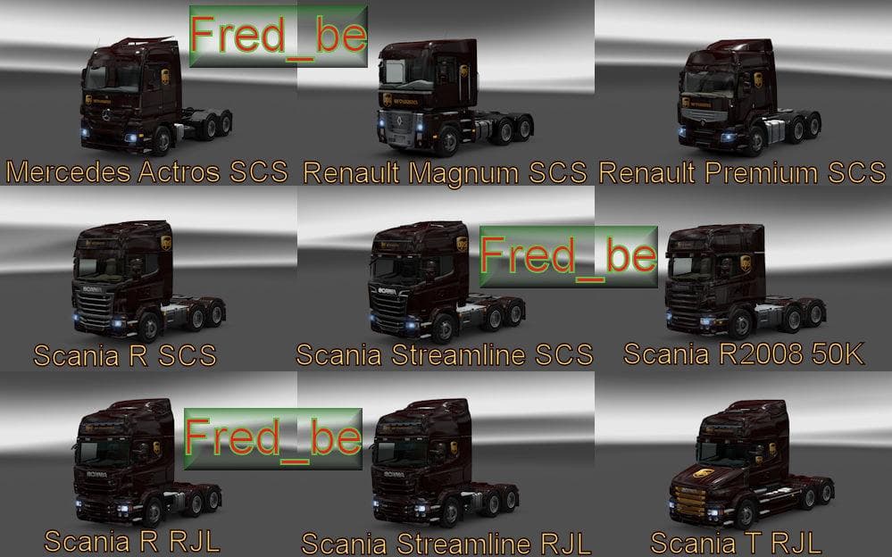 UPS PACK – Trailers mod for Euro Truck Simulator 2