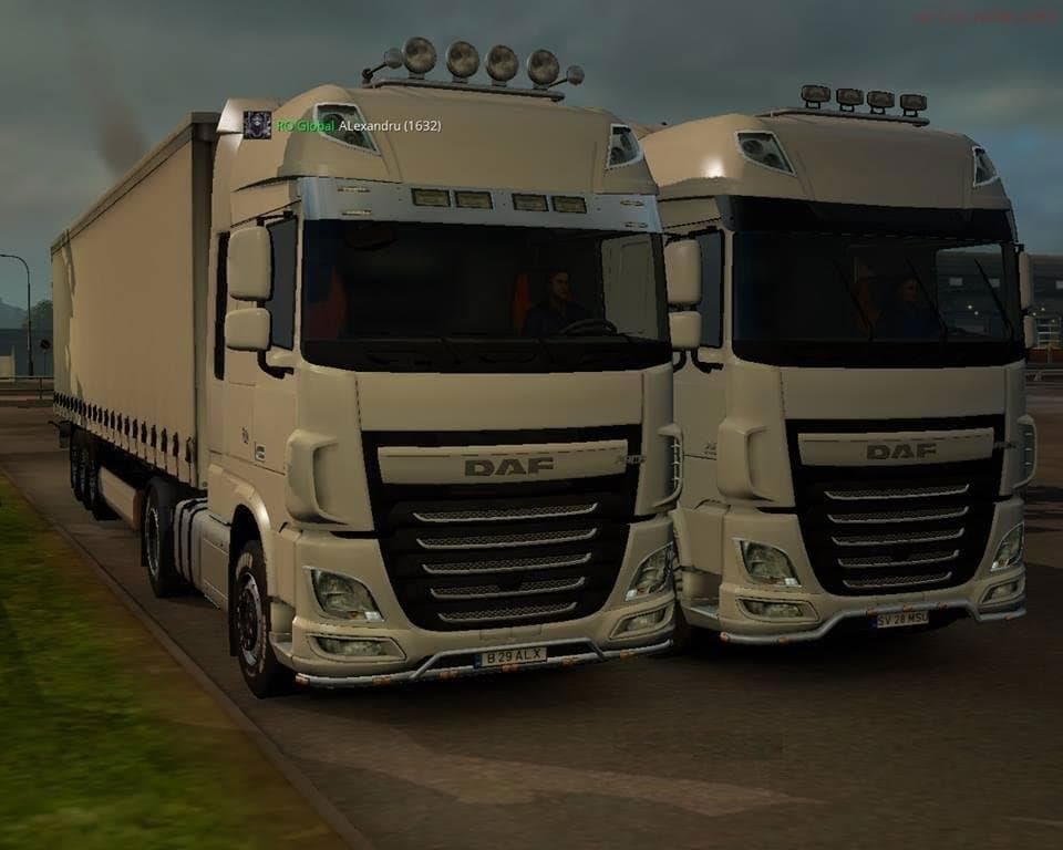 WHITE TRAILER SINGLEPLAYER-MULTIPLAYER – Trailers mod for Euro Truck Simulator 2