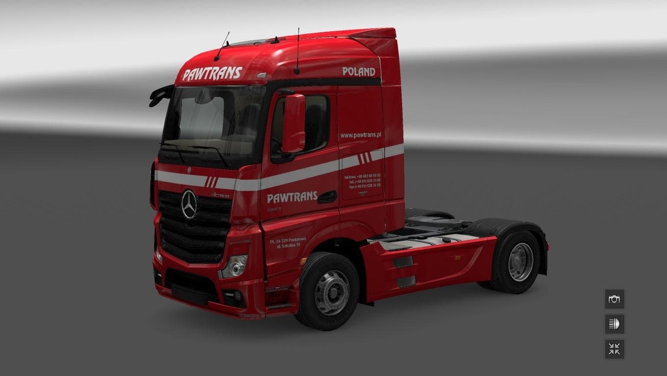 MB PAWTRANS STREAMSPACE 1.20.1 – Skins mod for Euro Truck Simulator 2