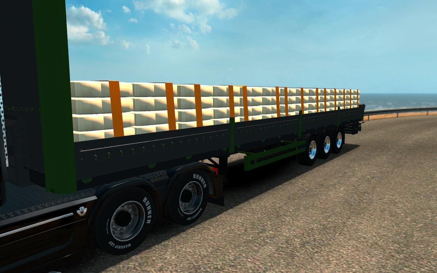 CEMENT TRAILER [GREEN] 1.20 – Trailers mod for Euro Truck Simulator 2
