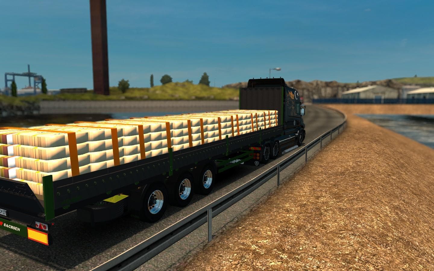 CEMENT TRAILER [GREEN] 1.20 screenshot 2