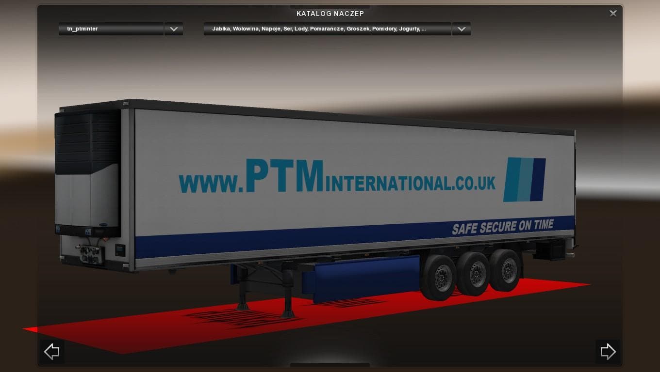 COLD PTM INTERNATIONAL 1.20.1 – Trailers mod for Euro Truck Simulator 2