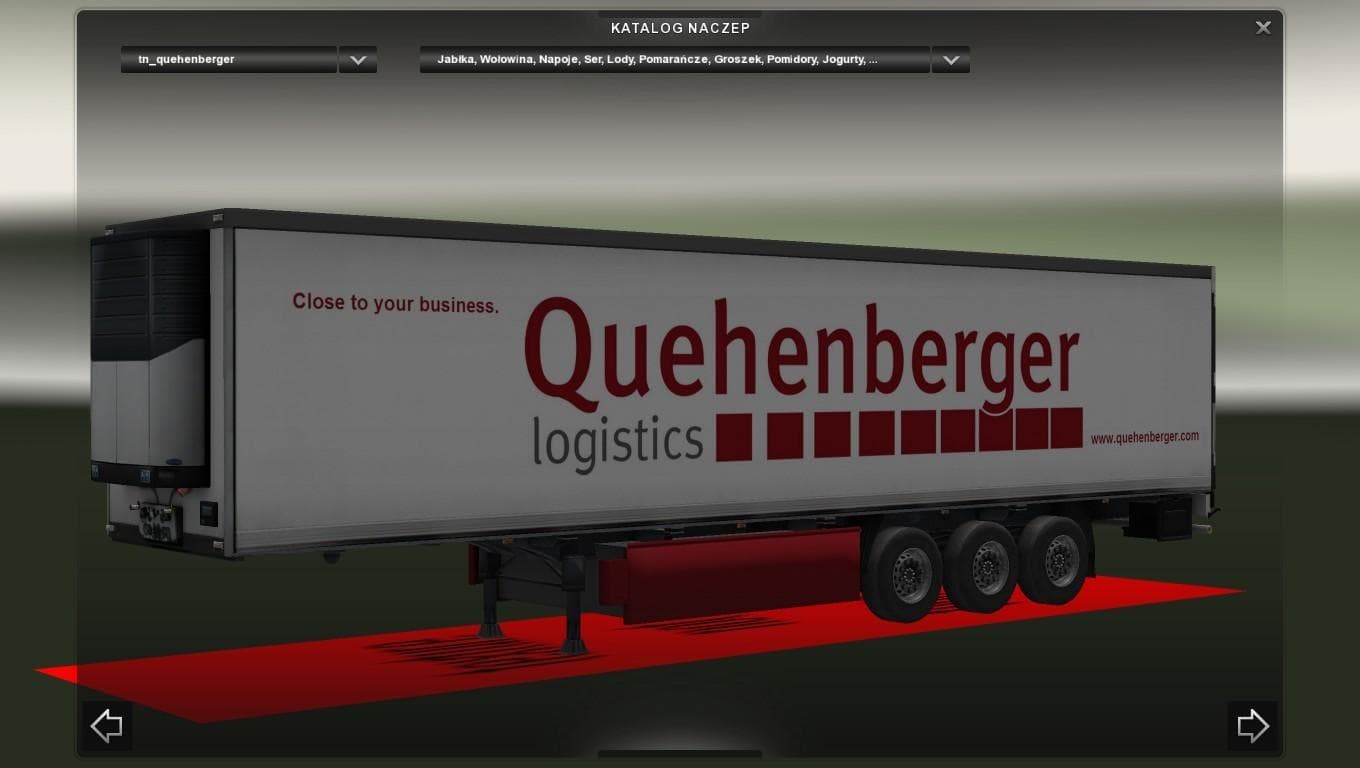 COLD QUEHENBERGER 1.20.1 – Trailers mod for Euro Truck Simulator 2