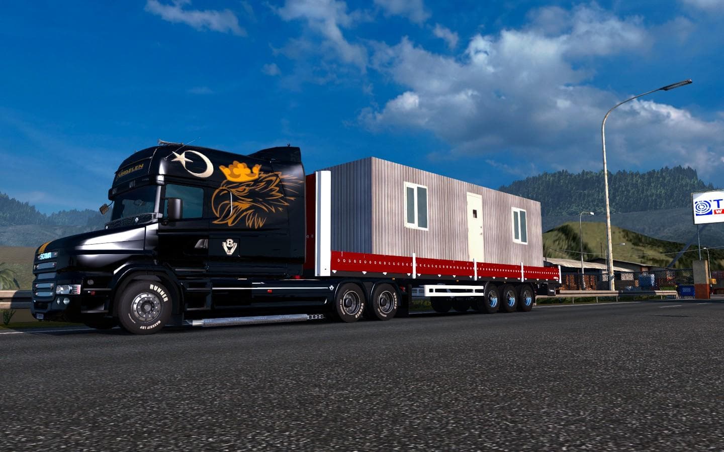CONTAINER TRAILER [GREEN] 1.20.X – Trailers mod for Euro Truck Simulator 2