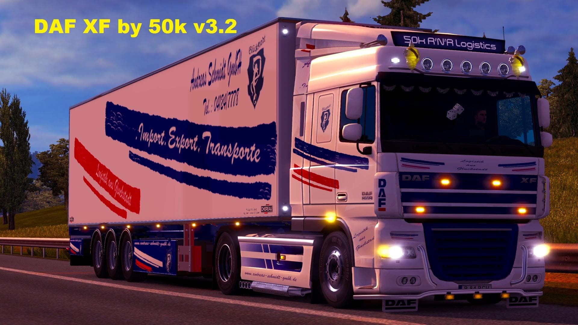 DAF XF BY 50K 1.20 – Trucks mod for Euro Truck Simulator 2
