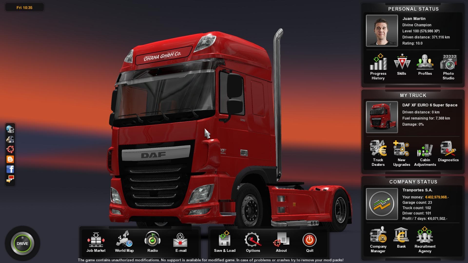 DAF XF E6 BY OHAHA [V1.32 BETA] screenshot 3