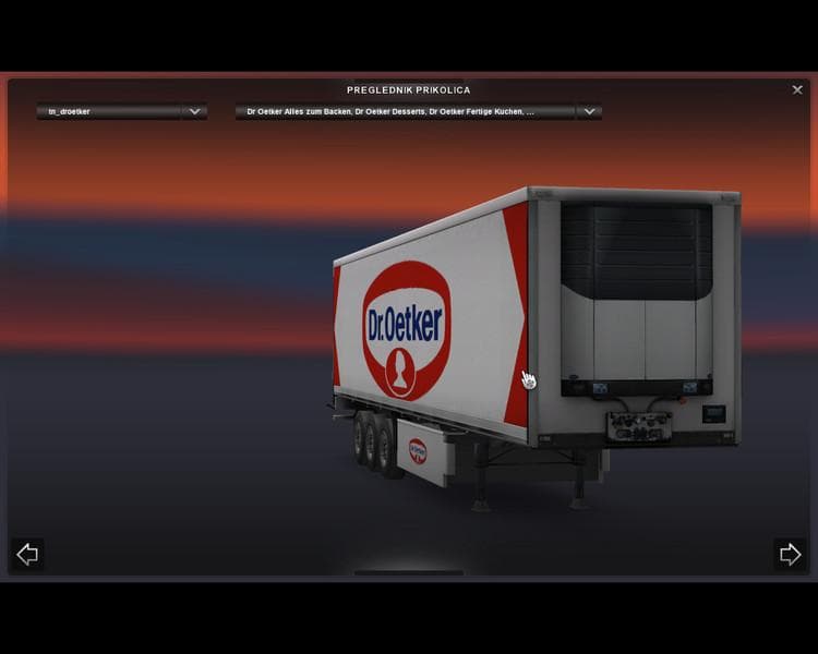 DR OETKER REFRIGERATED TRAILER V1.0 screenshot 2