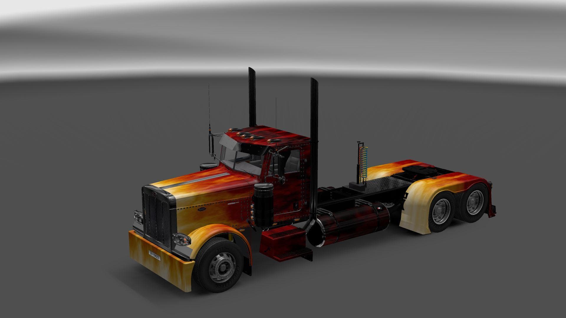FIRE AIRBRUSH SKIN FOR PETERBILT 389 screenshot 3