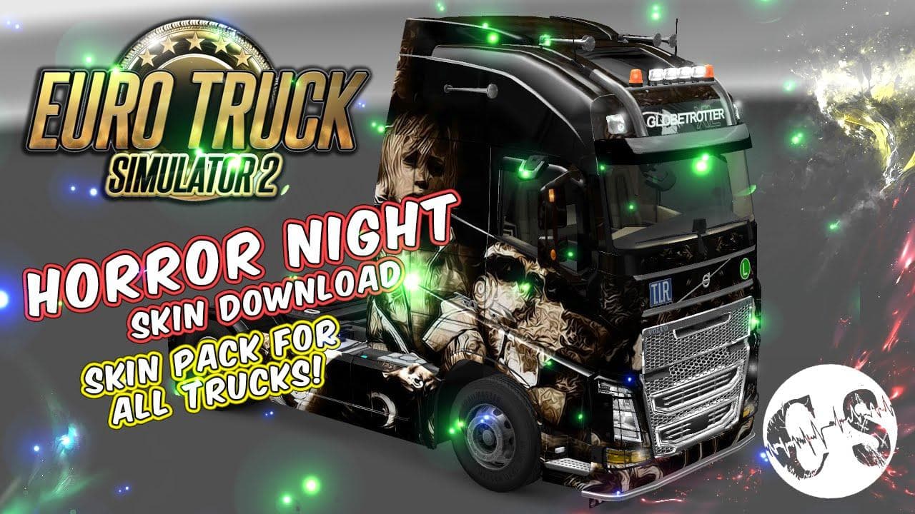 Horror Night Skin Pack for All Trucks – Skins mod for Euro Truck Simulator 2