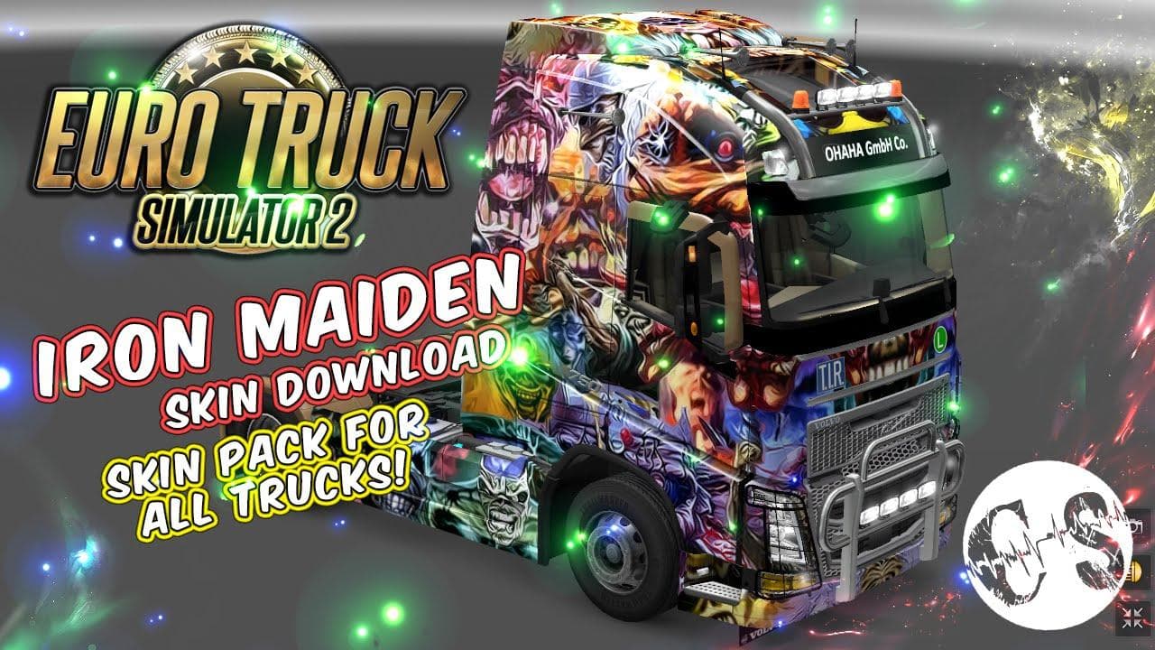 IRON MAIDEN SKIN PACK FOR ALL TRUCKS – Skins mod for Euro Truck Simulator 2