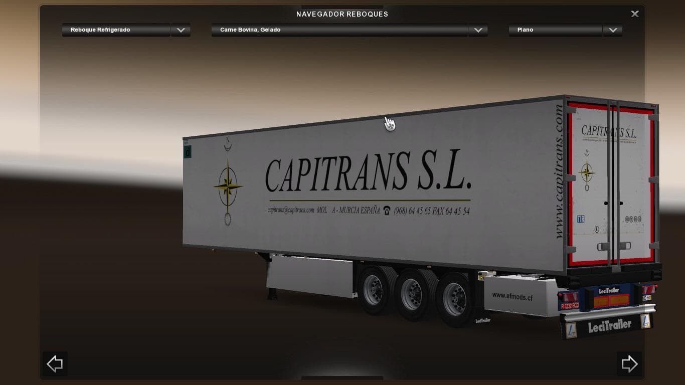 LECITRAILER CAPITRANS – Trailers mod for Euro Truck Simulator 2
