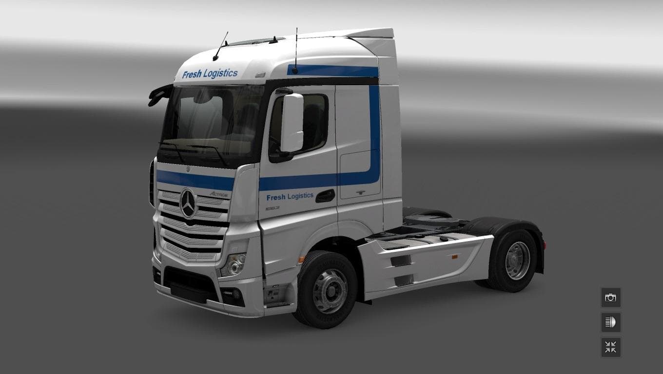 MB FRESH LOGISTICS STREAMSPACE WHITE 1.20.1 – Skins mod for Euro Truck Simulator 2