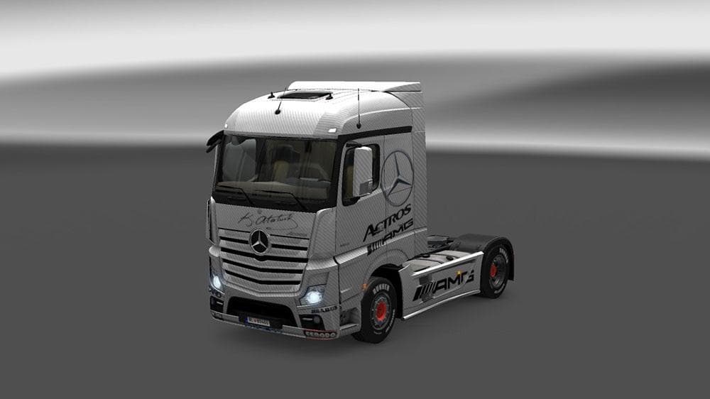 MERCEDES BENZ ACTROS MP4 AMG SKIN – Skins mod for Euro Truck Simulator 2