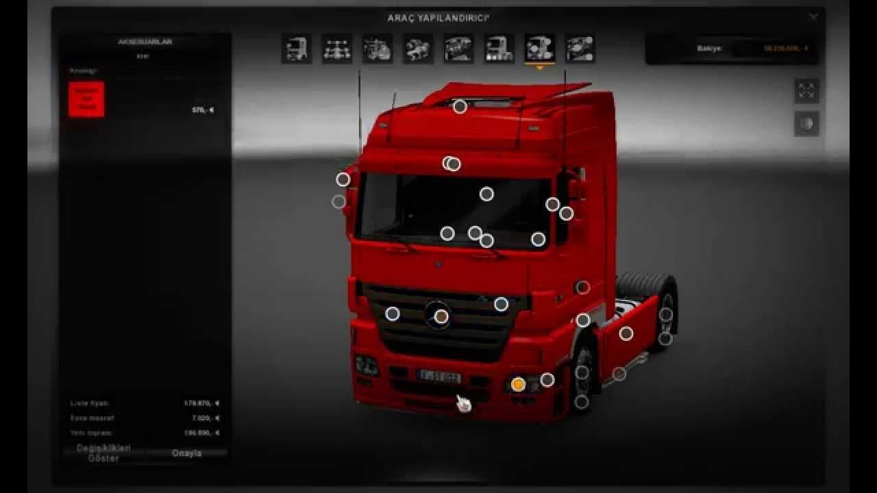 MERCEDES-BENZ ACTROS RE-EDITED – Parts mod for Euro Truck Simulator 2