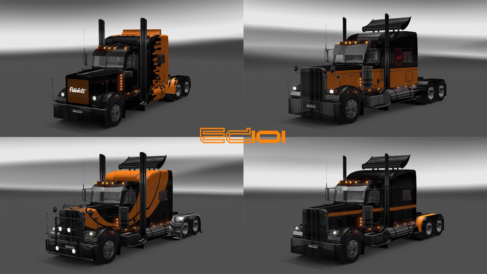 MODIFIED PETERBILT PAINTJOB PACK – Skins mod for Euro Truck Simulator 2