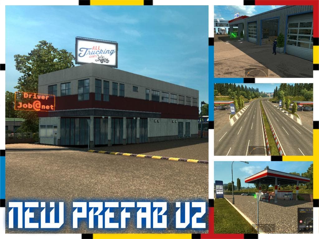 NEW PREFAB V2 1.20 – Maps mod for Euro Truck Simulator 2