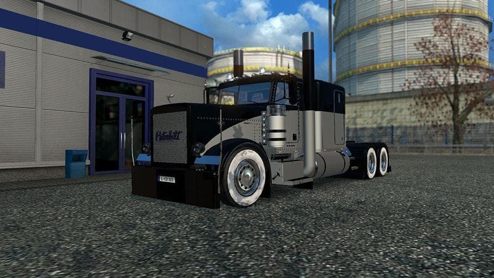 Peterbilt 389 modified Black Silver Skin – Skins mod for Euro Truck Simulator 2