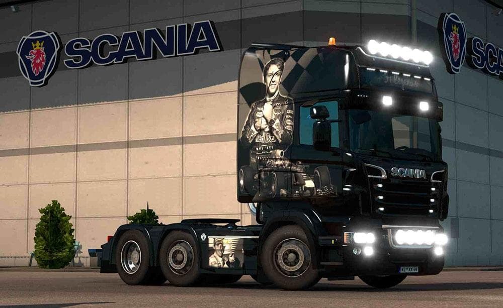 SCANIA RJL 1.4 F1 LEGENDS AIRBRUSH SKIN – Skins mod for Euro Truck Simulator 2