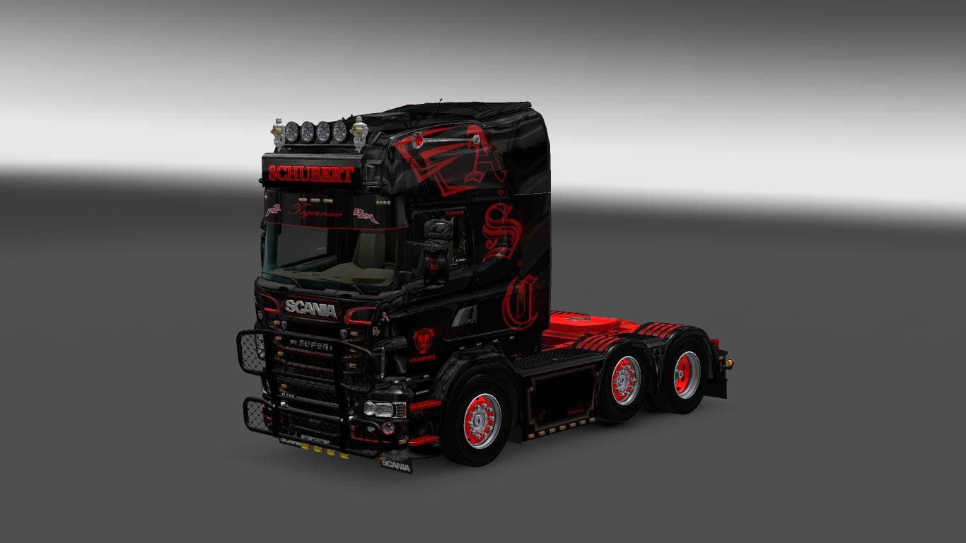 SCHUBERT PACK SCANIA RJL – Skins mod for Euro Truck Simulator 2