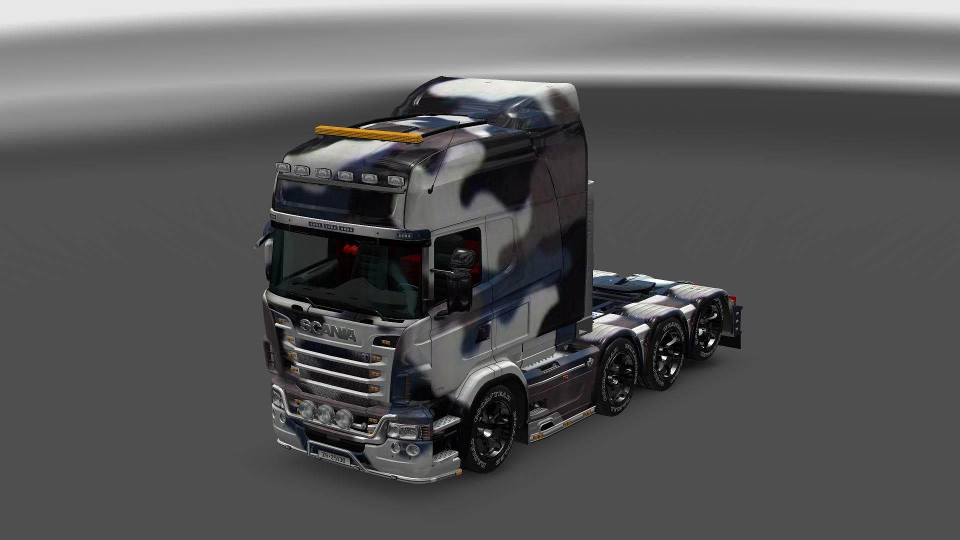 SIMPLE SNOW CAMOUFLAGE SKIN FOR THE SCANIA RJL – Skins mod for Euro Truck Simulator 2