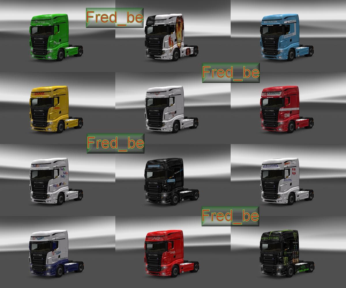 SKIN PACK SCANIA R700 – Skins mod for Euro Truck Simulator 2