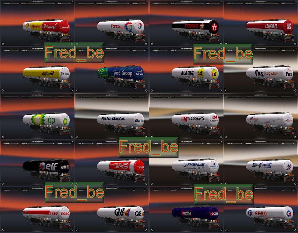 TRAILER PACK FUEL CISTERN 1.20.X – Trailers mod for Euro Truck Simulator 2