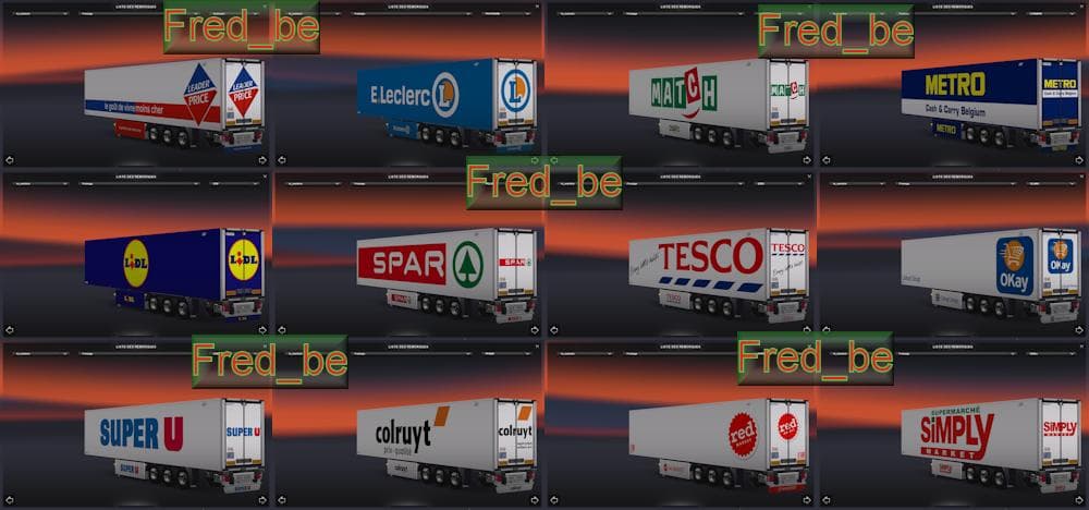 TRAILER PACK SUPERMARKET – Trailers mod for Euro Truck Simulator 2