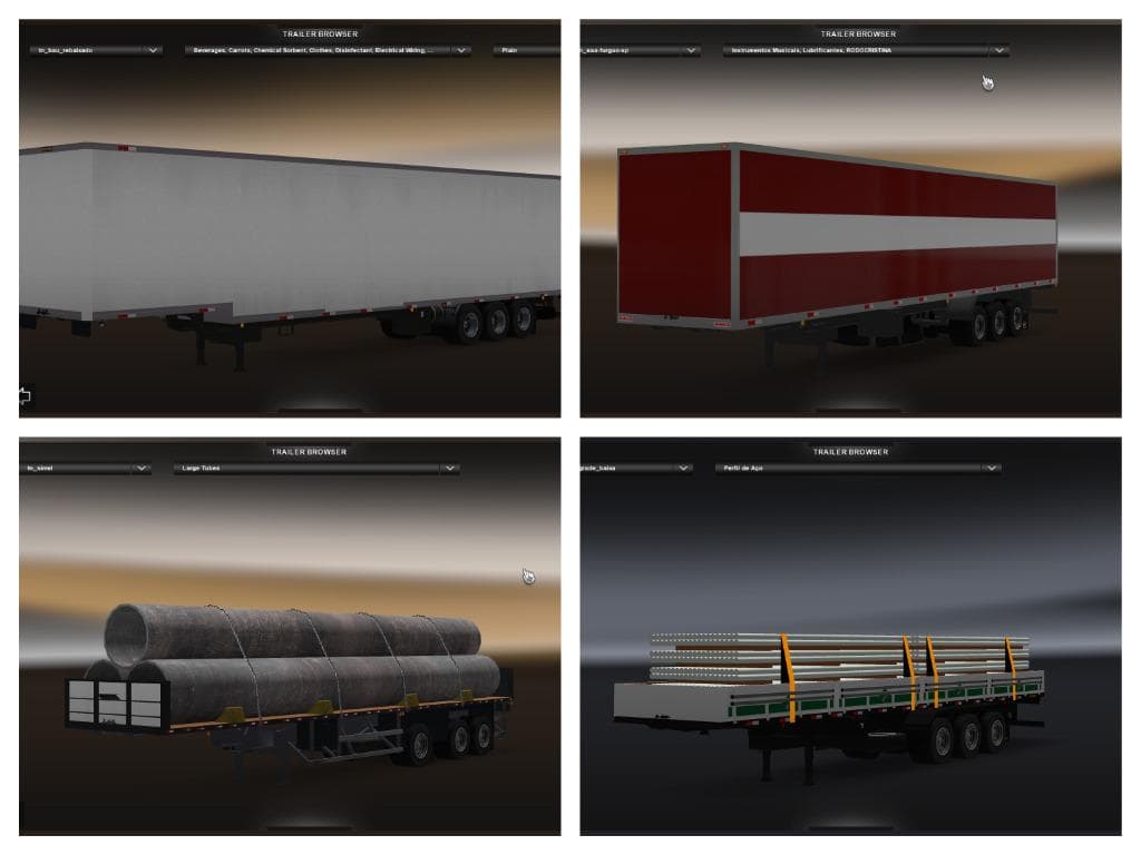 Trailers Pack – Trailers mod for Euro Truck Simulator 2
